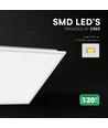 60x60 LED panel, 40W - CREE LED, 120lm/W, 6 års garanti, hvid kant