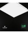 60x60 LED panel, 40W - CREE LED, 120lm/W, 6 års garanti, hvid kant