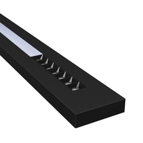 LEDlife 20W/30W/40W WLD PLANK LED loftslampe - 120cm, CCT, 40°, sort, opal glas