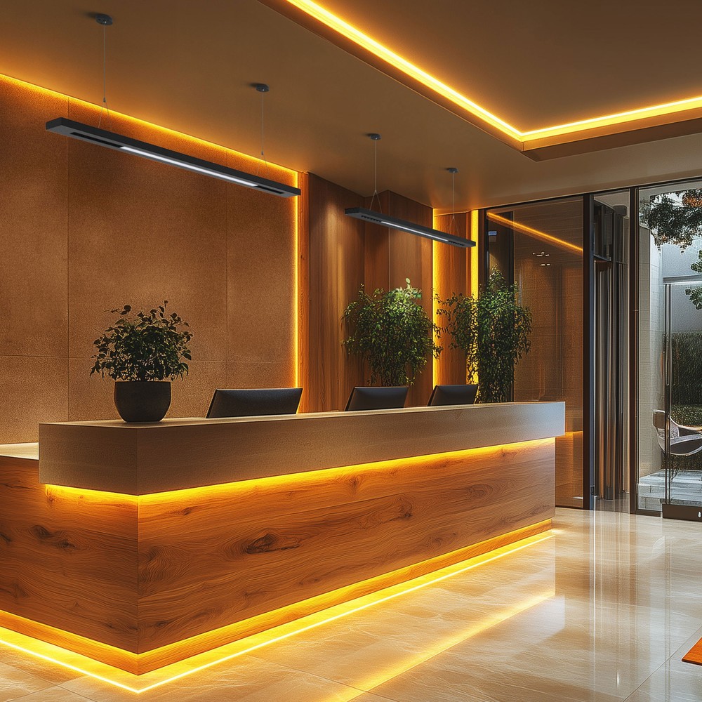 LEDlife 20W/30W/40W WLD PLANK LED loftslampe – 120cm, CCT, 40°, sort, opal glas – Dæmpbar : Ikke dæmpbar
