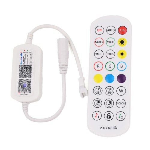 RGBIC kontroller med fjernbetjening - Bluetooth Surplife RF trådløs, fjernbetjening, 3 pins