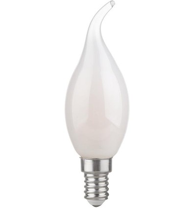 E14 2,5W dæmpbar LED kertepære med tip - C35, 250lm, opal glas, varm hvid