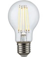 E27 4,7W dæmpbar LED pære - A60, filament, 470lm, 2200K, klart glas