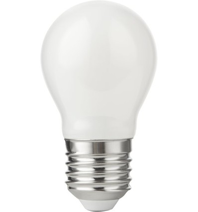 E27 7W dæmpbar LED kronepære - G45, opal glas, 806lm, 2700K