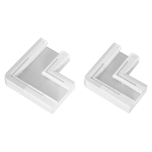 L-mellemled til enkeltfarvet LED strips - 8mm bred, 12V / 24V, COB