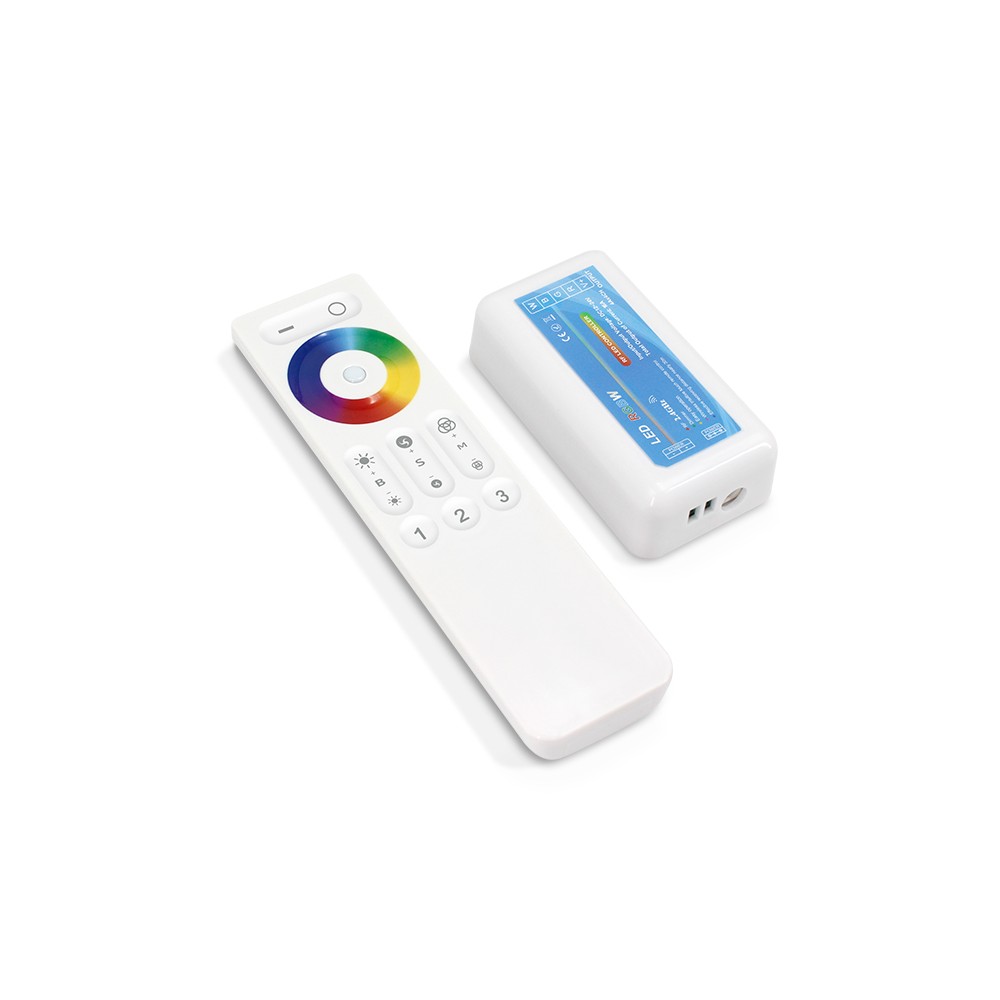 RGB+W controller med fjernbetjening - RF trådløs, 12V (192W), 24V (384W) billede