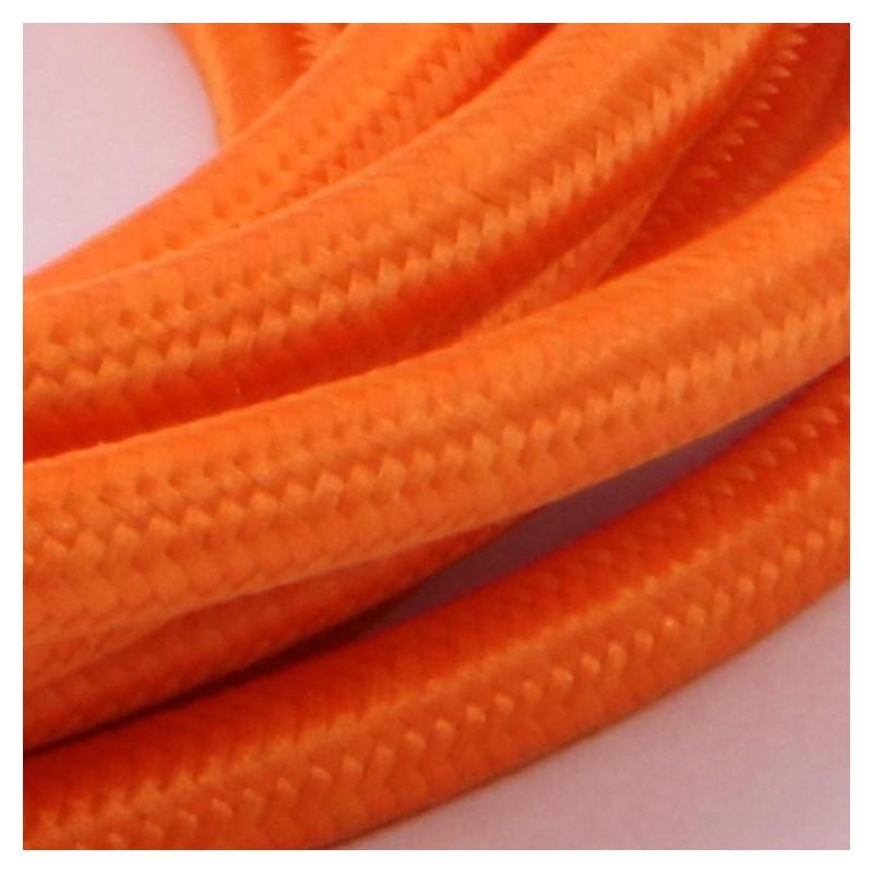 Orange Stofledning - Ensfarvet 2X0,75 m2