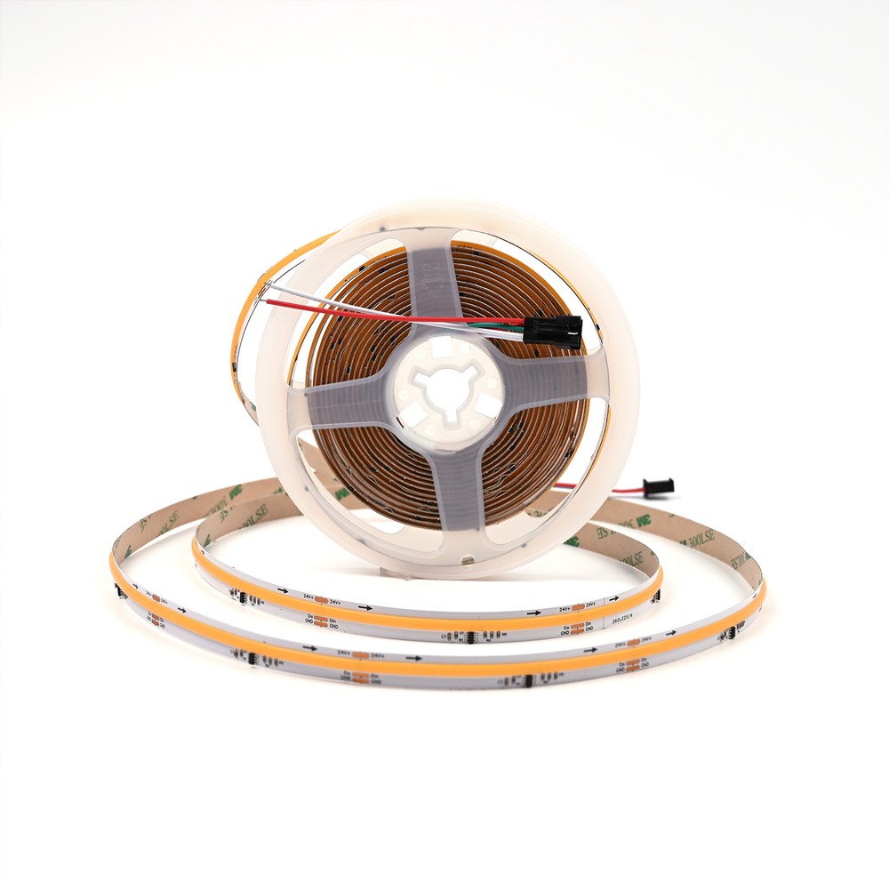 5m 12W/m COB LED strip IC løbelys/running - 24V DC, Løbelys, 120 LED pr. meter - Kulør : Neutral billede