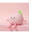 MOCHI Fersken natlampe i blød silikone - genopladelig, touch dæmpbar