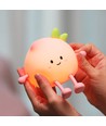MOCHI Fersken natlampe i blød silikone - genopladelig, touch dæmpbar