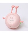MOCHI Fersken natlampe i blød silikone - genopladelig, touch dæmpbar