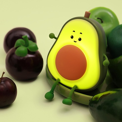 MOCHI Avocado natlampe - Silikone, touch dæmpbar, IP20 indendørs
