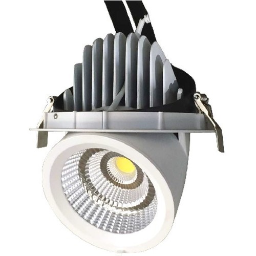 35W Ø16,5cm Downlight - Hul: Ø15 cm, Mål: Ø16,5 cm, Justerbar vinkel