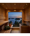 Sauna downlight - 24V DC, RA93, 1,1W, 3m ledning, Hul: Ø3 cm, Mål: Ø3,5 cm