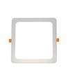 24W 22 x 22 cm LED indbygningspanel - IP54 udendørs, Hul: 19,5 x 19,5 cm, Mål: 22 x 22 cm