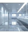 24W 22 x 22 cm LED indbygningspanel - IP54 udendørs, Hul: 19,5 x 19,5 cm, Mål: 22 x 22 cm