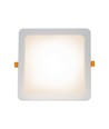 24W 22 x 22 cm LED indbygningspanel - IP54 udendørs, Hul: 19,5 x 19,5 cm, Mål: 22 x 22 cm