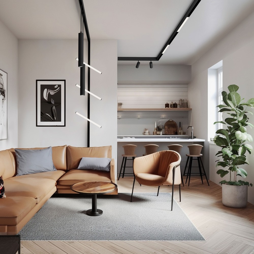 12W Dæmpbar SHIFT smart Hangit nedhængt skinne lys - 25 °, Hvid, Ø40x297 (90cm kabel), CCT/Dim, Zigbee - Dæmpbar : Via Smart Home, Kulør : CCT (Varm til Kold Hvid)