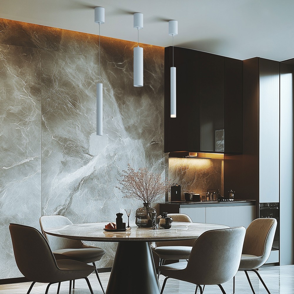 11W HANGIT MULTIWAY S loftlampe - 1070lm, 30°, hvid, højdejusterbar, 2700K - Dæmpbar : Ikke dæmpbar, Kulør : Varm