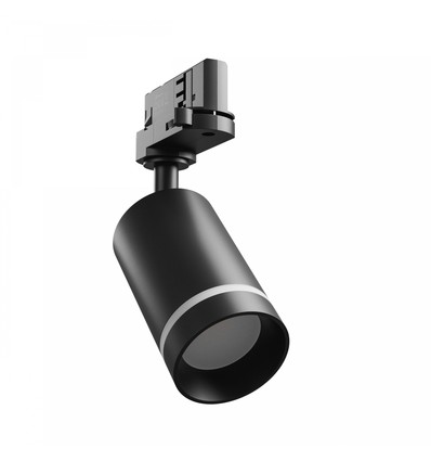 MADARA MINI II 3-faset skinnespot - Sort, GU10, IP20, uden lyskilde