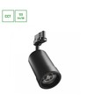 20W PAVA BASIC 3-faset skinnespot - Justerbar CCT, 111lm/W, 20-45° lysvinkel, sort, IP20