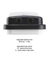 20W LED væglampe med sensor - 4000K, IP54, bevægelsessensor, udendørs