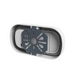 10W Pastilo CCT LED væg/loftlampe - 120lm/W, IP54, IK10, Oval, hvid, 3-CCT switchable