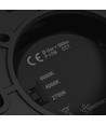 7W Chloe komplet LED påbygningsspot - CCT, Ø9cm, sort, UGR19, 45 grader, inkl. lyskilde