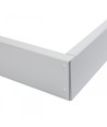 600x600 Algine ramme - til monteret armatur, overflademonteret, fast, hvid
