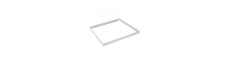 Ramme til 60x60 LED panel - Samles hurtigt, plast hjørner, Uden synlige skruer, hvid kant