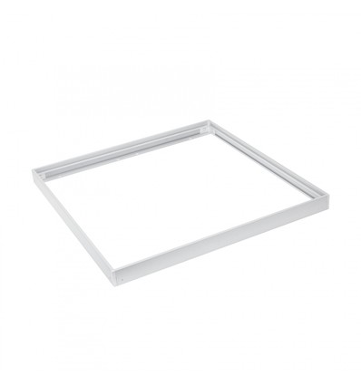Ramme til 60x60 LED panel - Samles hurtigt, plast hjørner, Uden synlige skruer, hvid kant