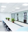 60x60 bagbelyst LED panel, 40W - 115lm/W, 5 års garanti, hvid kant