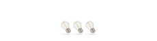 LED Pærer E27 1W - 230V, Kultråd, Varm Hvid, Klar, Spectrum, 3-pak