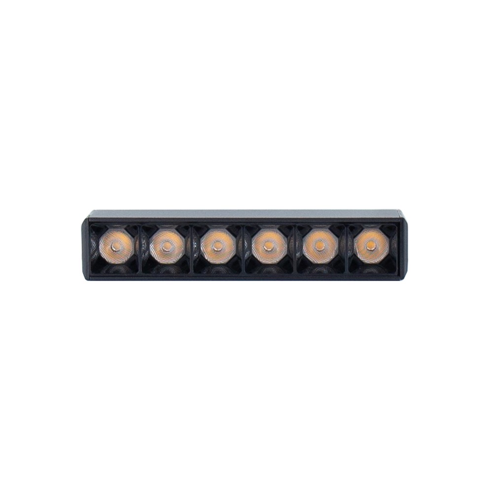 SHIFT Basic - Gitter XS Lineær Armatur, 110mm, 6W, 2700K, Sort - Dæmpbar : Ikke dæmpbar, Kulør : Varm