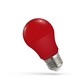 Spectrum 4,9W Rød LED pære - Matteret, E27, A50, 230V