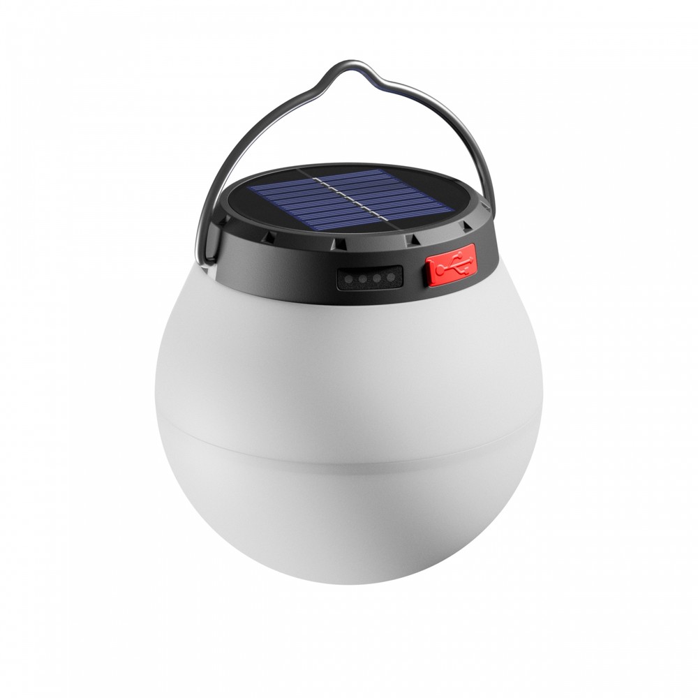 Lumina Orb solcellelampe, Ø9,8cm - 800mAh, 9,5cm høj, dekorativ udendørs lampe - Dæmpbar : Ikke dæmpbar, Kulør : Varm