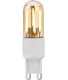G9 3W dæmpbar LED pære - 66mm, 2200K, Guld, filament