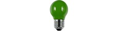 E27 1W LED filament kronepære - G45, Grøn, Party Colour Premium