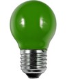 E27 1W LED filament kronepære - G45, Grøn, Party Colour Premium