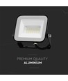 20W V-Tac Slimline LED projektør - Samsung LED chip, sort hus, IP65 udendørs