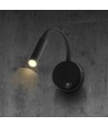 V-Tac 3W LED sengelampe - CREE chip, sort, væglampe, varm hvid