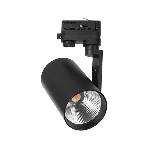 V-Tac 35W 3-faset skinnespot - CREE chip, 6400K, sort hus, 6 års garanti