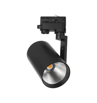 V-Tac 35W 3-faset skinnespot - CREE chip, 6400K, sort hus, 6 års garanti