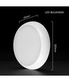V-Tac 8W/16W/20W LED Bulkhead - 135lm/W, IP65, CCT 3-i-1, Cree chip, 6 års garanti