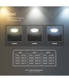 V-Tac 8W/16W/20W LED Bulkhead - 135lm/W, IP65, CCT 3-i-1, Cree chip, 6 års garanti