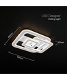 V-Tac 80W LED loftslampe - CCT 3-i-1, dæmpbar, hvid, inkl. fjernbetjening