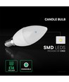 E14 5,5W dæmpbar LED kertepære - Cree chip, 4000K, 6 års garanti