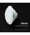 V-Tac 8W PAR56 LED pool pære RGB med fjernbetjening - IP68, 12V, inkl. fjernbetjening