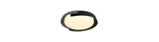 48W LED loftslampe med fjernbetjening - 3-i-1 CCT, dæmpbar, Ø50cm, sort/grå design