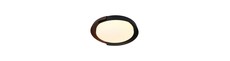 48W LED dekorativ loftslampe med fjernbetjening - Ø50cm, dæmpbar, 3-i-1 CCT, sort og trælook